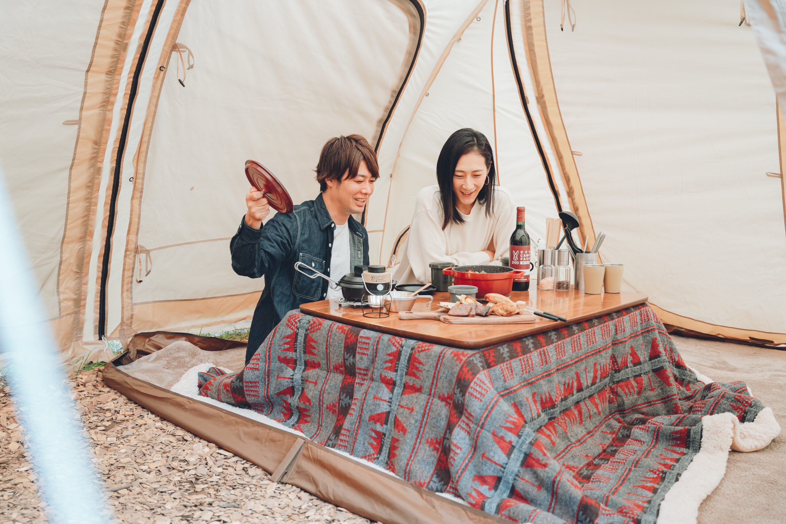 テントサイト冬仕様へ変更のお知らせ